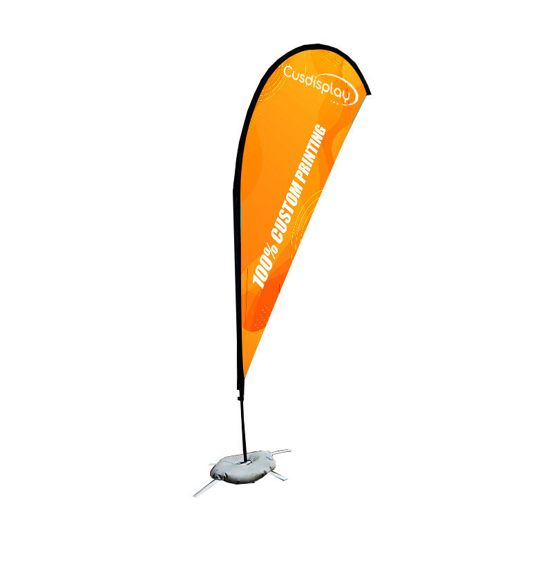 outdoor marketing flag teardrop