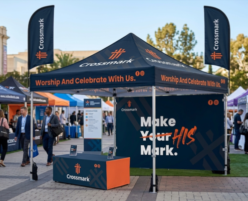 Using a Custom Pop-Up Tent to Own the Event