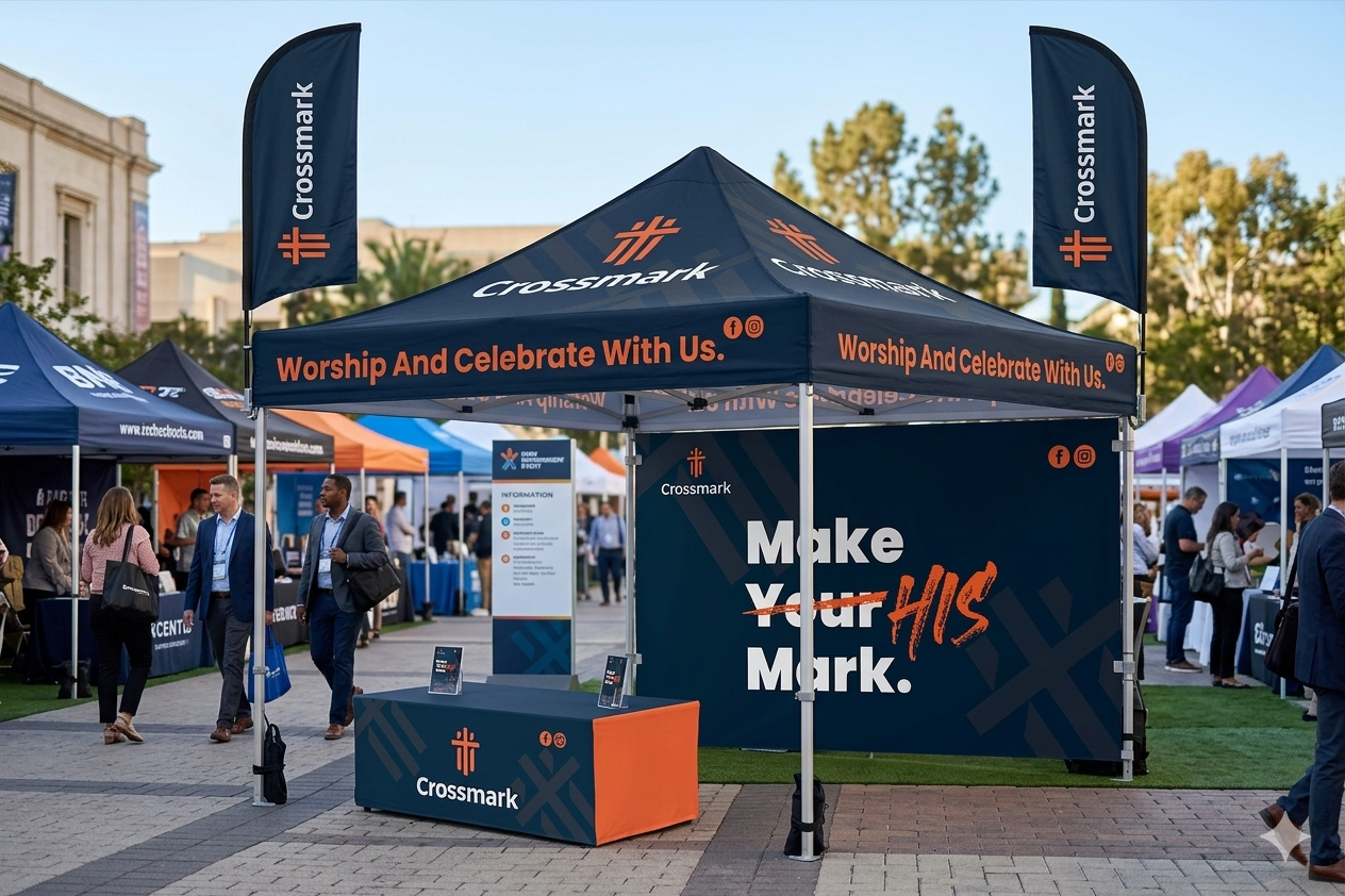 Using a Custom Pop-Up Tent to Own the Event